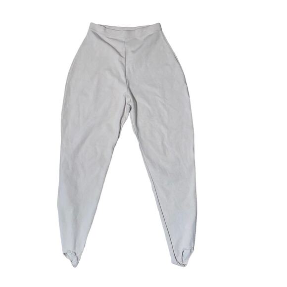 Vintage Daniel Caron Stirrup Tights Elastic Waist pull on Pants medium cream - Picture 3 of 4